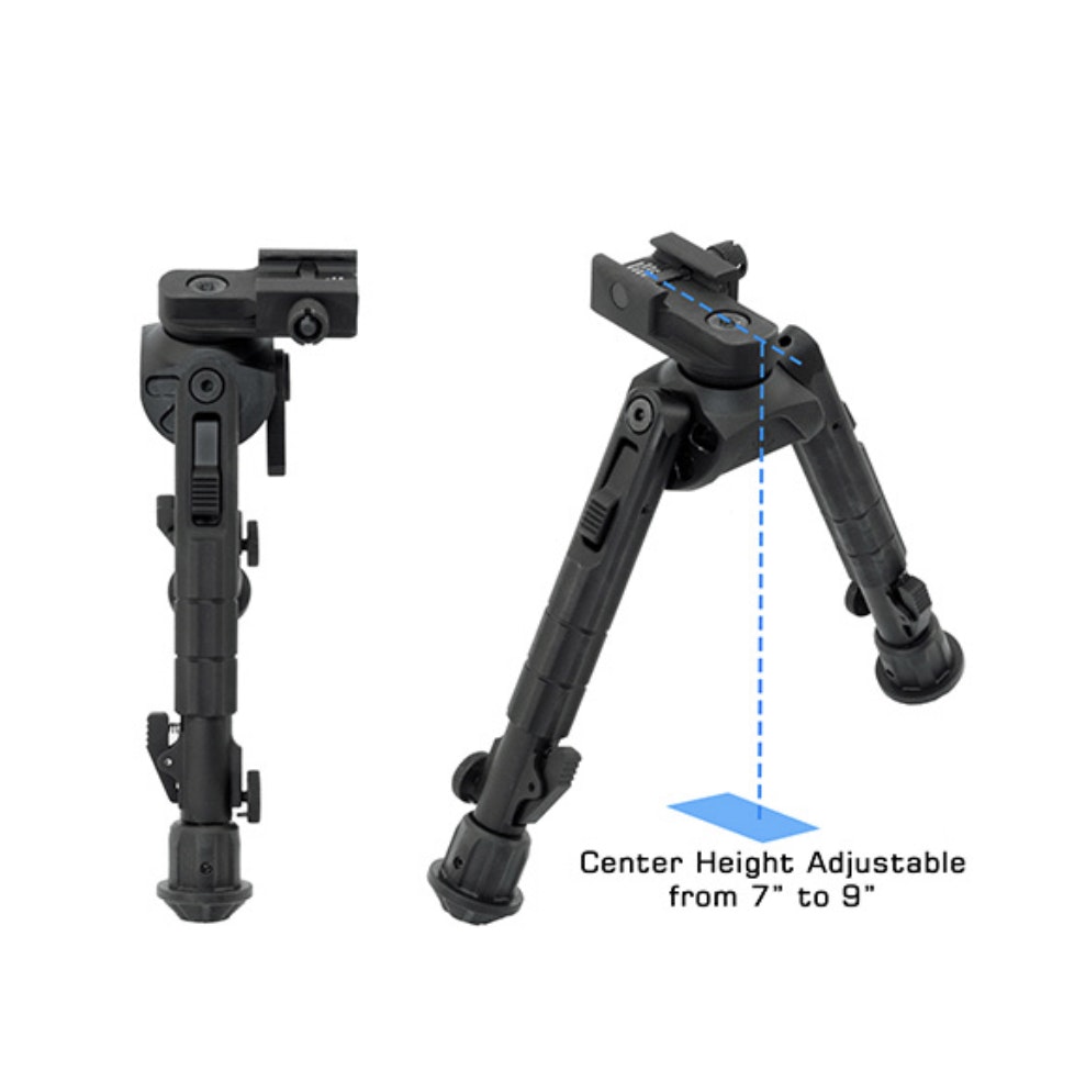 LEAPERS UTG® RECON 360® TL BIPOD 8"-12" CENTER HEIGHT PICATINNY