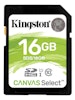 Kingston 16GB Canvas Select SDHC minneskort
