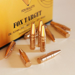 Fox Target 6.5mm (.264) 123gr - 1st ask 100st kulor