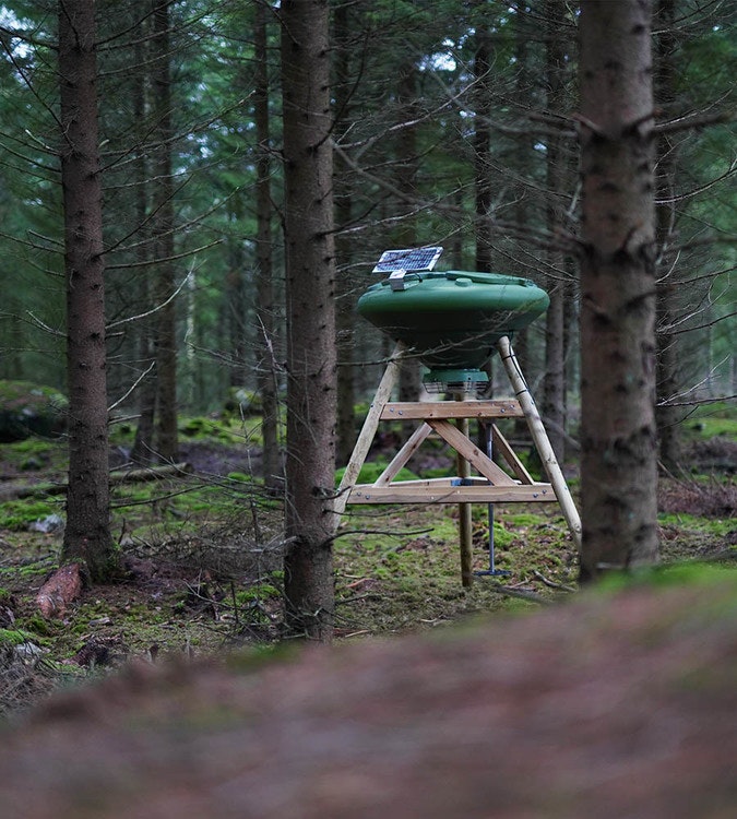 Nordic Gamekeeper - Komplett 250 liters foderautomat med FeedCon