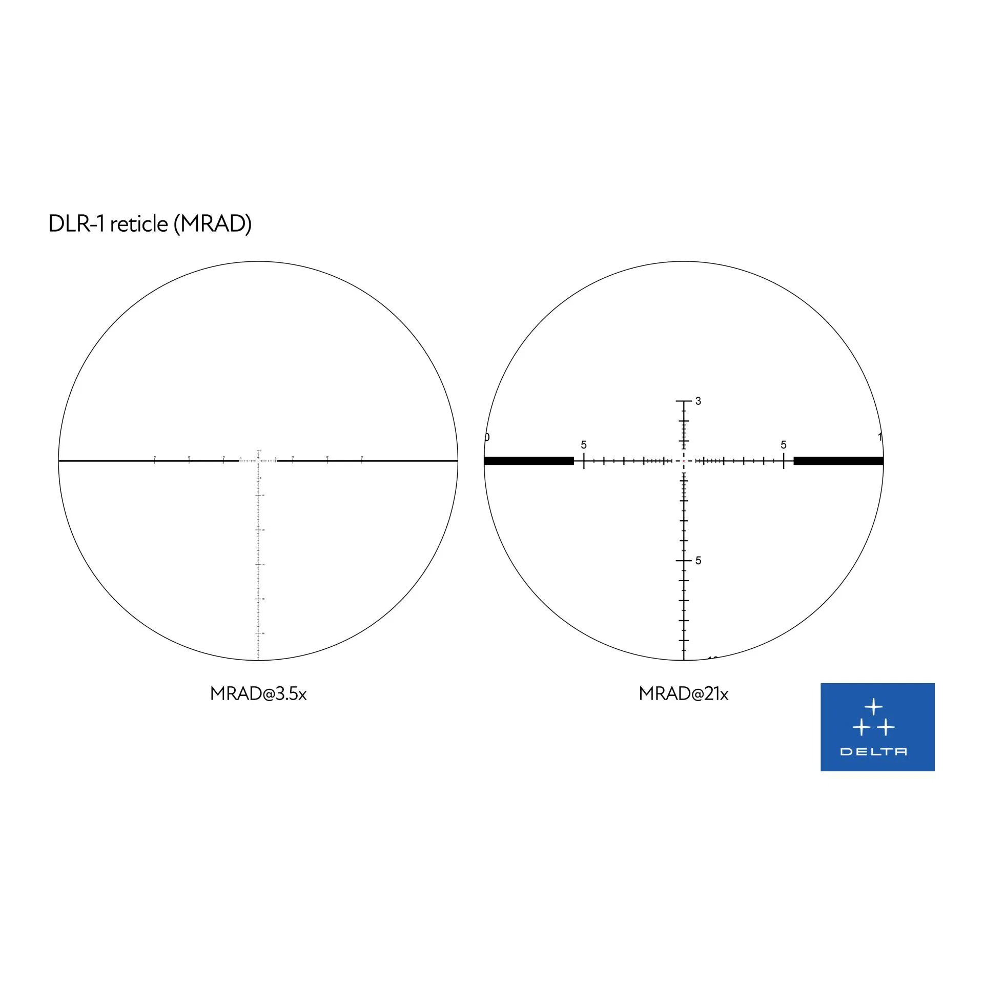 *NYHET* Delta Optical Stryker HD 3,5-21x44 FFP DLR-1 MIL Belyst