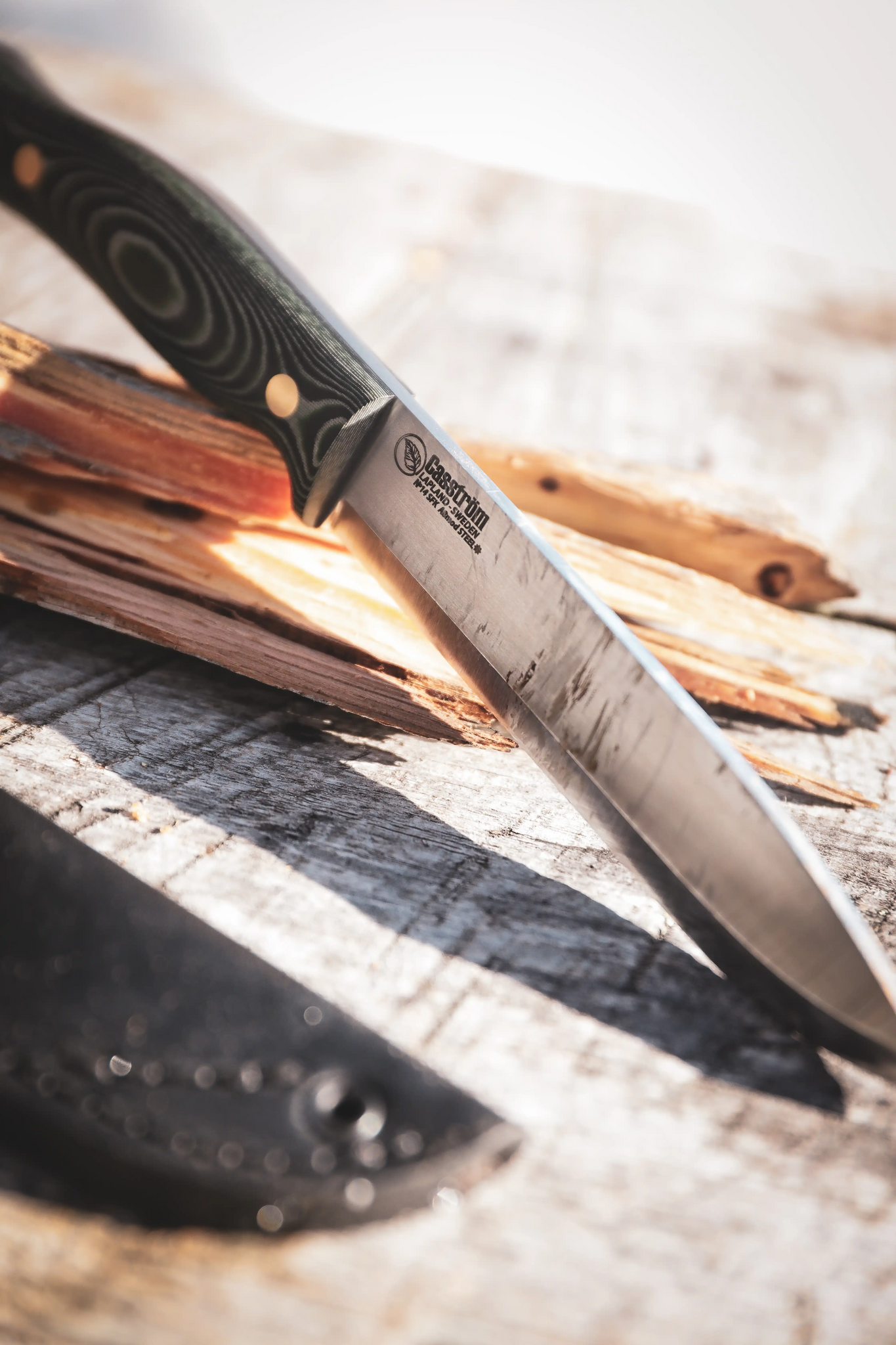 Casström No.14 Swedish Forest Knife Grön micarta