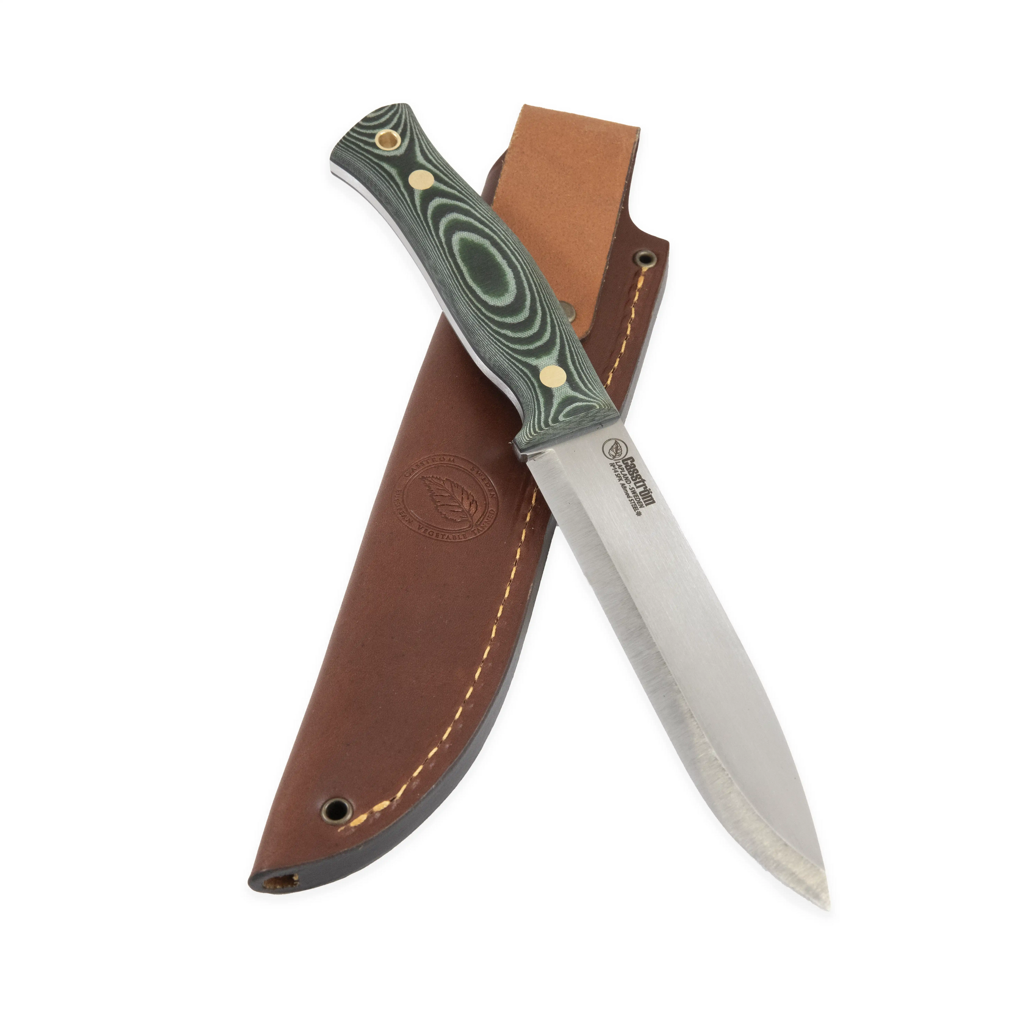 Casström No.14 Swedish Forest Knife Grön micarta