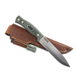 Casström No.14 SFK Grön micarta med Eldstål