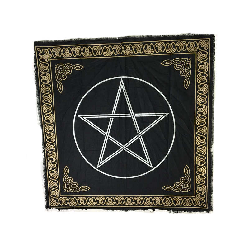 Altarduk, keltisk med pentagram