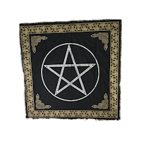 Altarduk, keltisk med pentagram