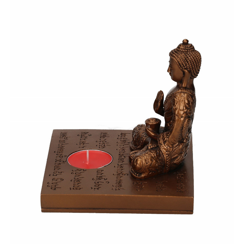 Buddha Ljushållare Bronsfärgad