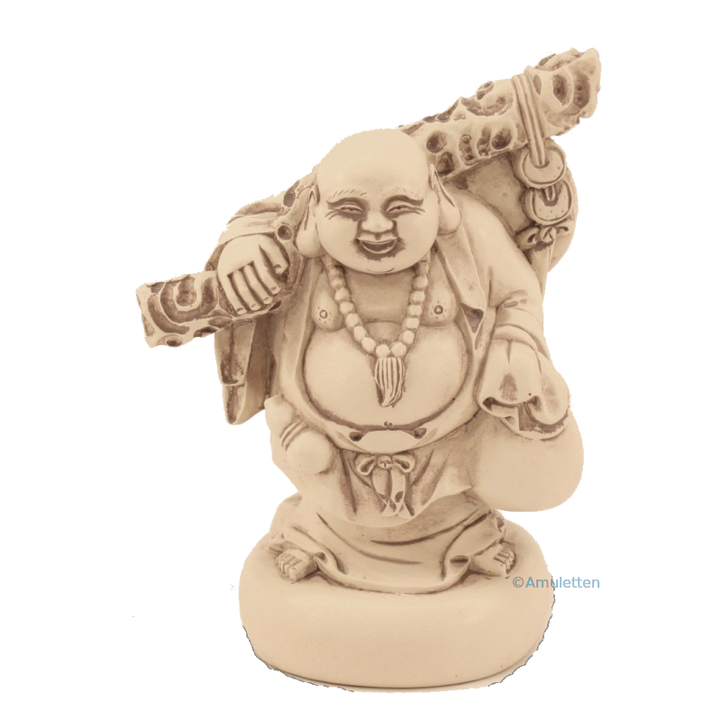 Happy Buddha staty 10 cm