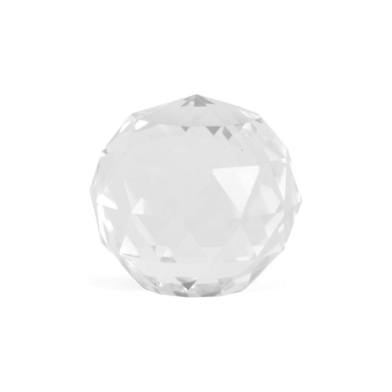 Fasetterad kristallkula 4 cm