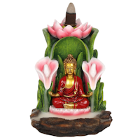 Backflow färgglad Buddha Fontän