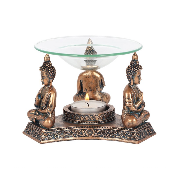 Aromalampa - Buddha bronsfärgad