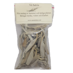 Salvia, vit lös 10 eller 50 gram