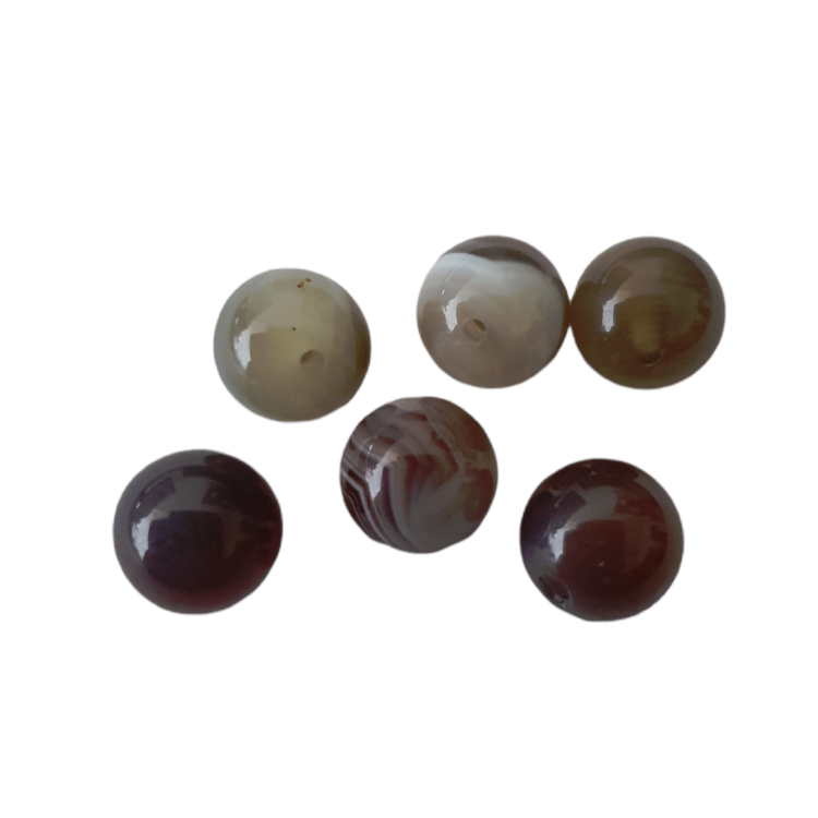 Pärlor av trumlad sten 8mm