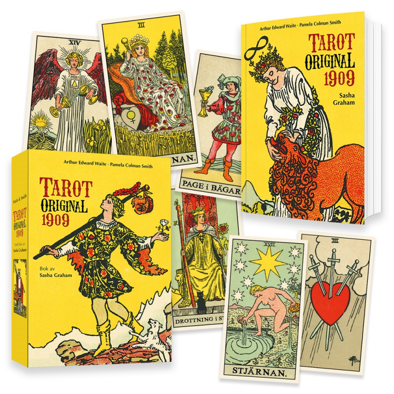 Tarot original 1909. Set med kortlek och bok