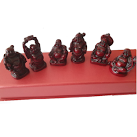 Buddha 6 st figurer