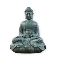 Buddha - Lotus Meditation , grön 29 cm