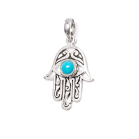 Hänge - Turkos i Hamsa hand