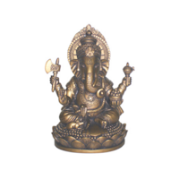 Ganesha - Bronsfärgad, 17 cm