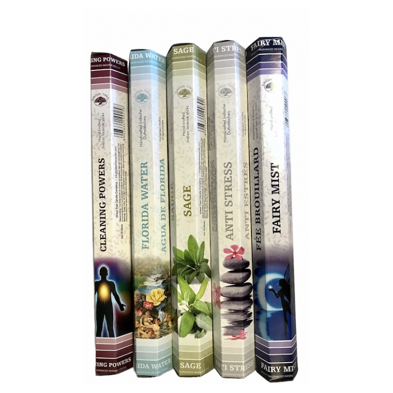 Green Tree 5-pack - rökelspinnar