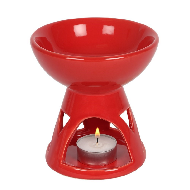 Röd aromalampa i modern design