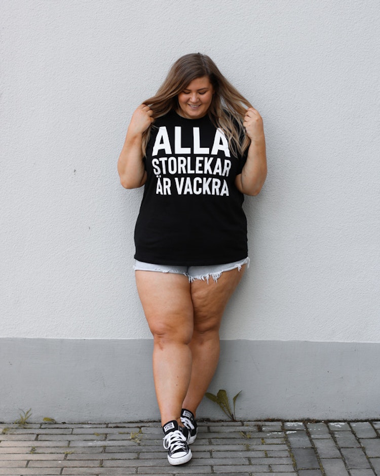 T-shirt "Alla storlekar är vackra"