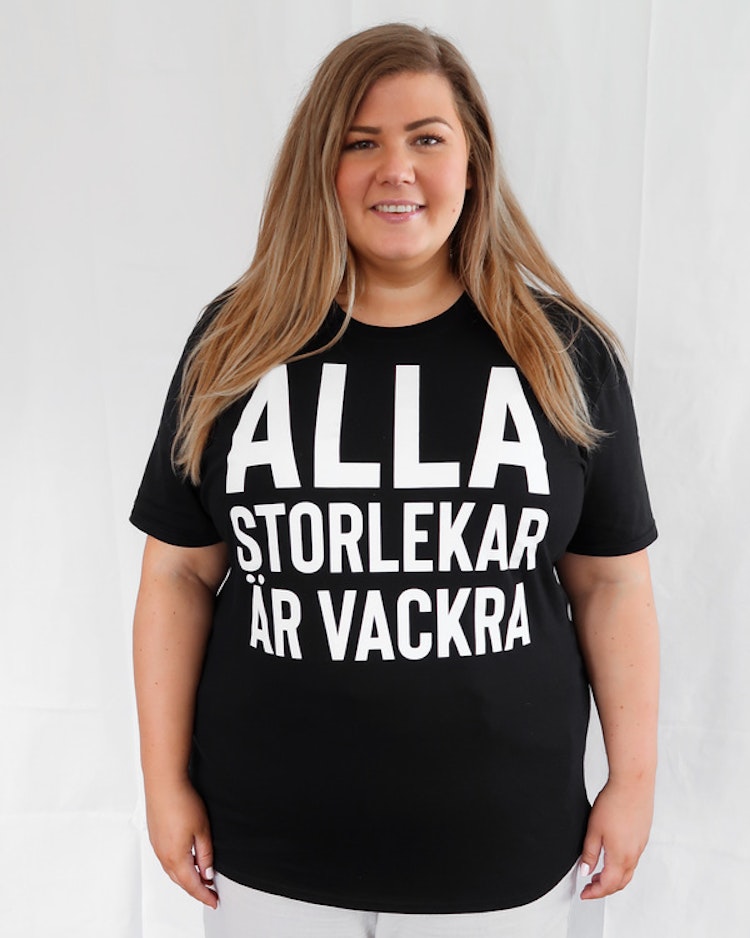 T-shirt "Alla storlekar är vackra"