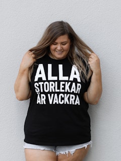 T-shirt "Alla storlekar är vackra"