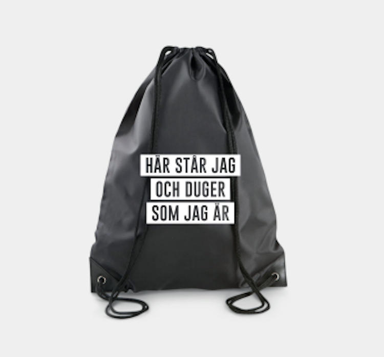 Gympapåse "Här står jag och duger som jag är"