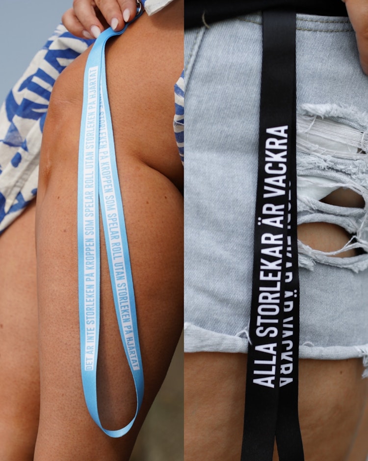 Paket: Blått och svart nyckelband