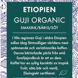 Etiopien - Guji Organic Råkaffe