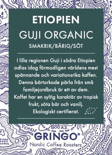 Etiopien - Guji Organic Råkaffe