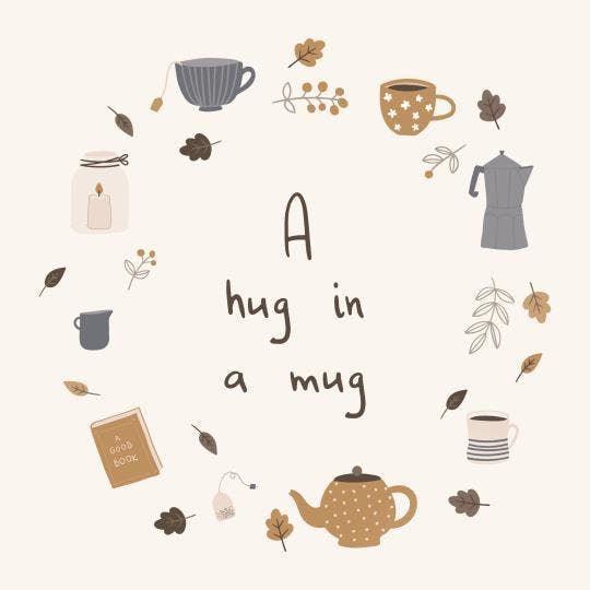 Servett "A hug in a mug", 20-pack