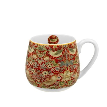 Mugg Barrel William Morris Red Strawberry Thief