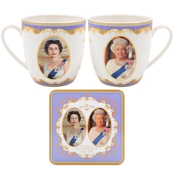HM Queen Elisabeth II Mugg & Coaster