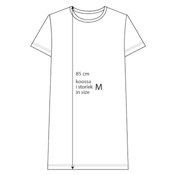 Mumin Oversize t-shirt/Nattlinne Lilla My Grå