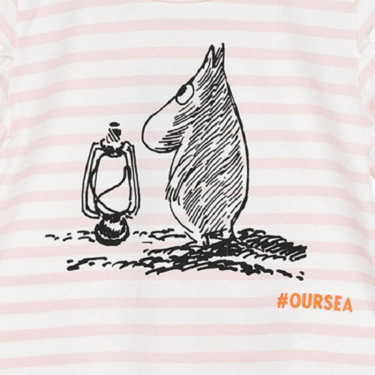 Mumin Our Sea T-shirt - Rosa barn