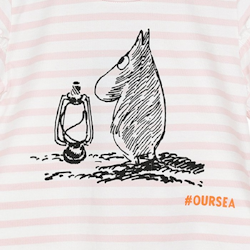 Mumin Our Sea T-shirt Rosa