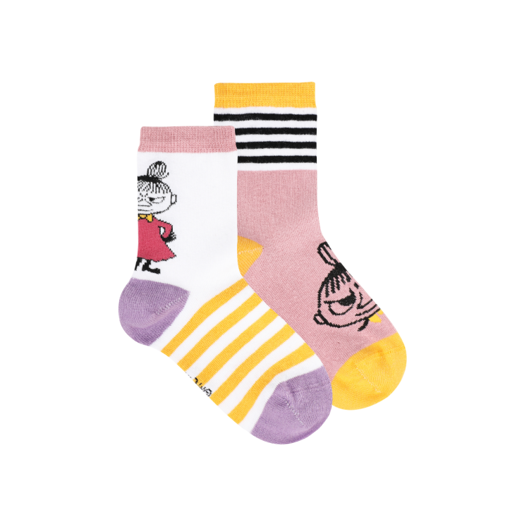 Mumin Lilla My strumpor 2-pack Rosa