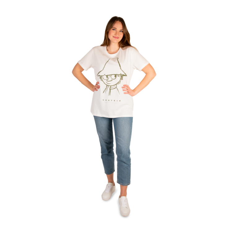 MUMIN Sketch t-shirt Snusmumriken naturvit - XL
