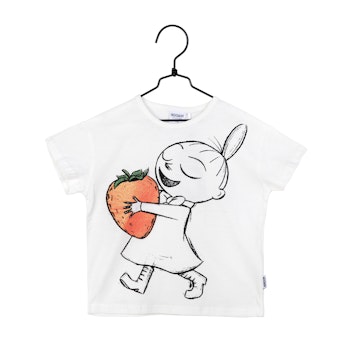 Mumin Jordgubbe t-shirt naturvit barn