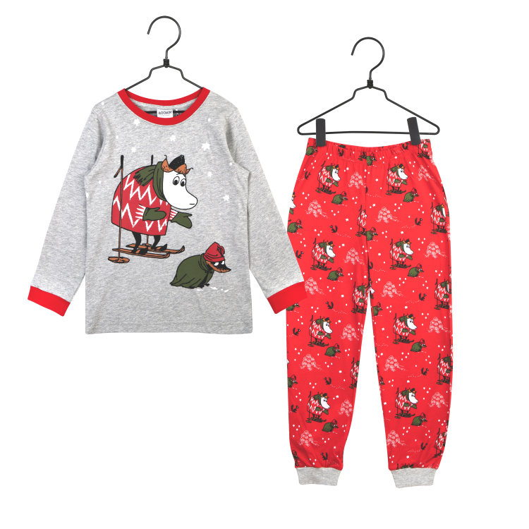 Mumin Ynk pyjamas barn röd