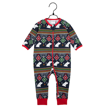 Ornament pyjamas baby mblå