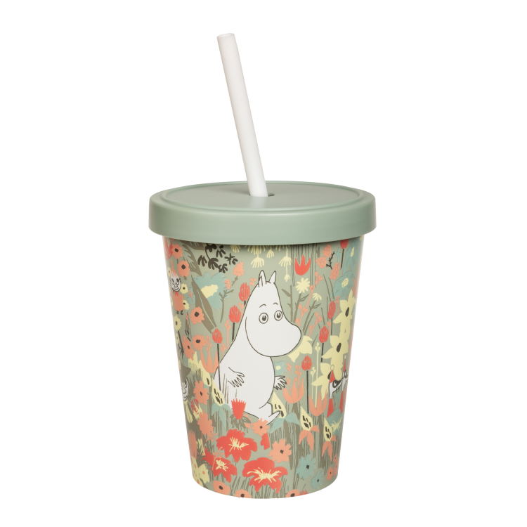 Mumin Smörblomma sugrörsmugg 4,5 dl