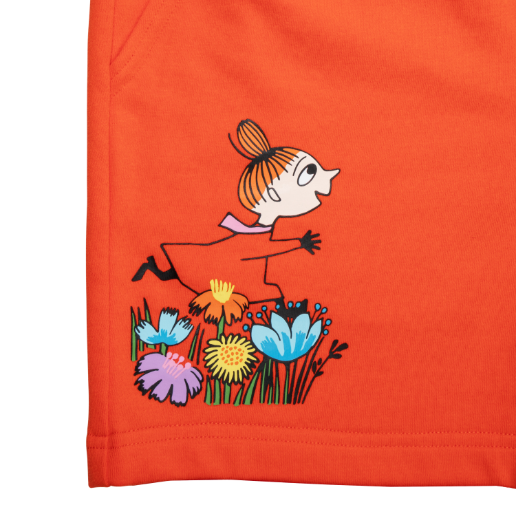 Mumin Lyyli Shorts Lilla My röd