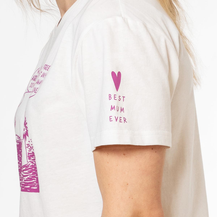 Mumin Saimi-t-shirt Best Mum naturvit