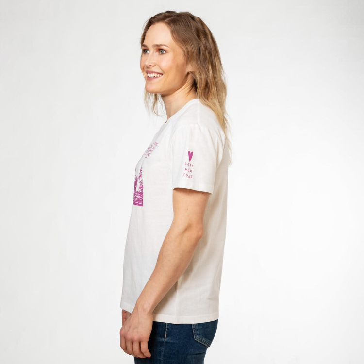 Mumin Saimi-t-shirt Best Mum naturvit