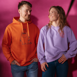 Mumin Kaino Huvtröja Ilska orange