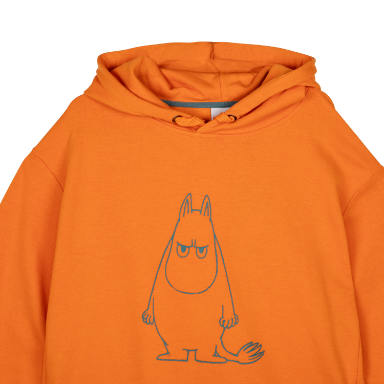 Mumin Kaino Huvtröja Ilska orange