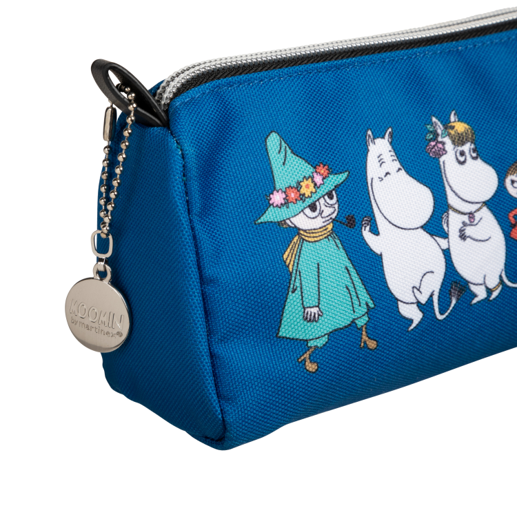 Mumin Ruttu pennfodral Vänner blå