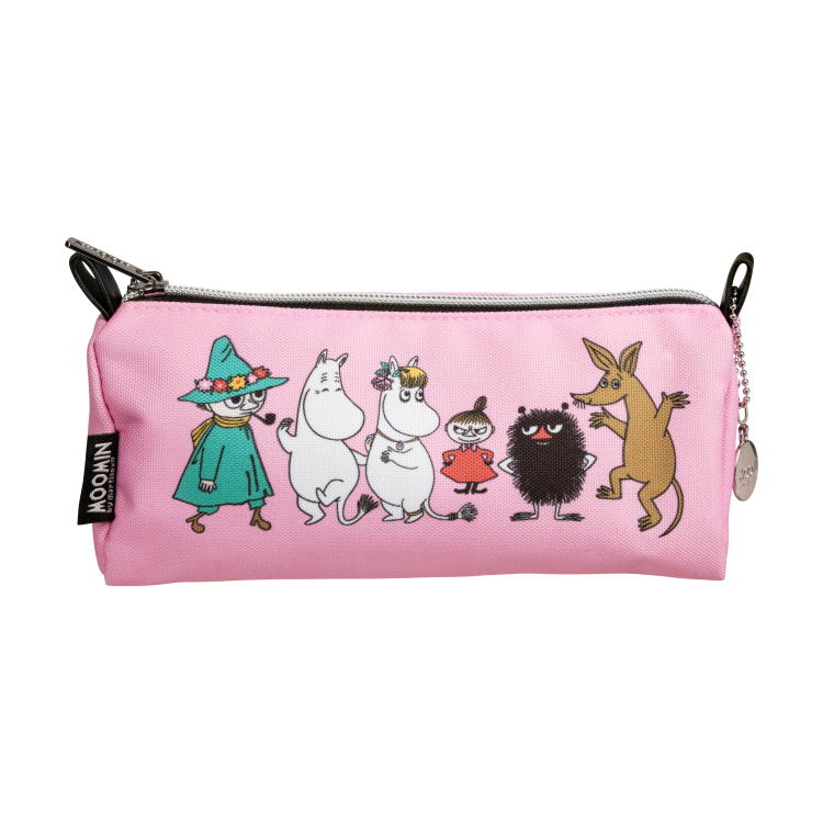Mumin Ruttu pennfodral Vänner rosa